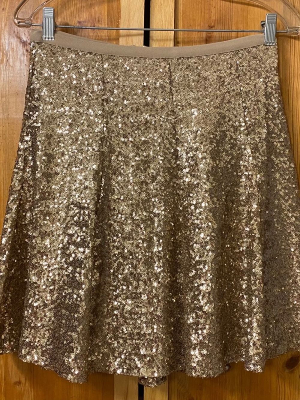 NWT Gold sequin skirt by CeCe size 2